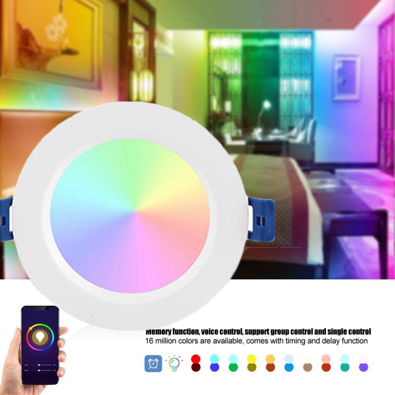 Multi-function And Multi-mode LED Downlight ZigBee Graffiti Smart Downlight Spotlight LED Recessed Smart Dimmable Colorful Light