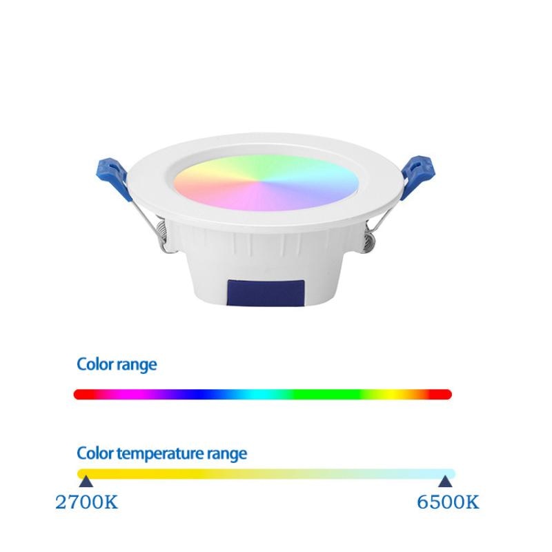 Multi-function And Multi-mode LED Downlight ZigBee Graffiti Smart Downlight Spotlight LED Recessed Smart Dimmable Colorful Light