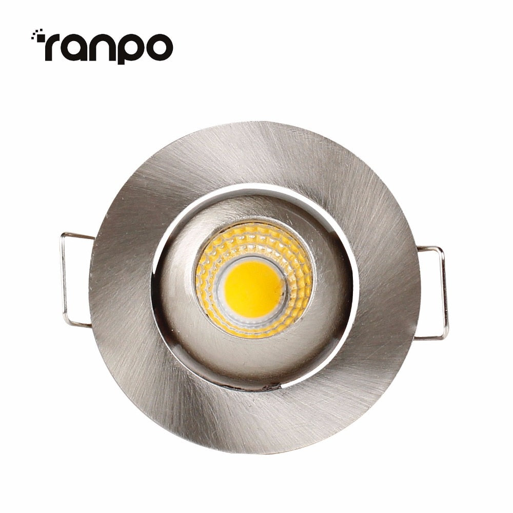 Recessed LED Ceiling Light Mini 3W COB Downlight Spotlight Bulb Lamp Aluminum Home Lighting Warm Spot Light Cool White AC 85-265V