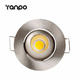 Recessed LED Ceiling Light Mini 3W COB Downlight Spotlight Bulb Lamp Aluminum Home Lighting Warm Spot Light Cool White AC 85-265V