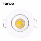 Recessed LED Ceiling Light Mini 3W COB Downlight Spotlight Bulb Lamp Aluminum Home Lighting Warm Spot Light Cool White AC 85-265V