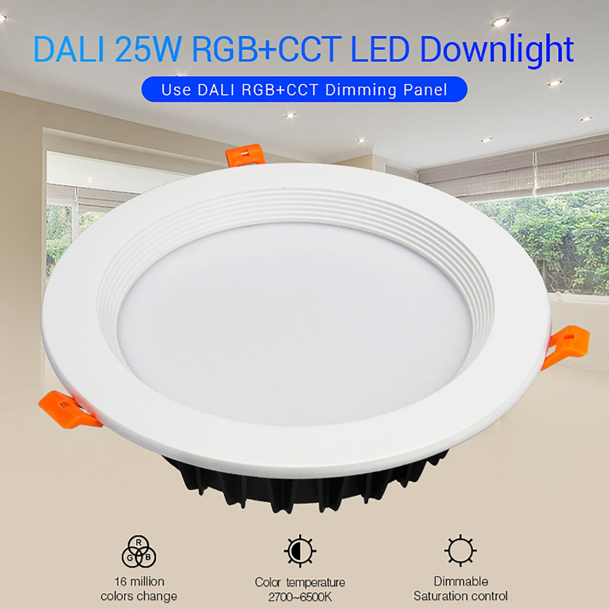 RGB+CCT LED Downlight Spotlight 6W/9W/12W/15W/18W/25W Spotlight White Light