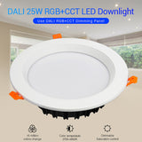 RGB+CCT LED Downlight Spotlight 6W/9W/12W/15W/18W/25W Spotlight White Light