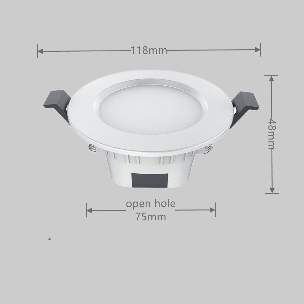 Smart Bluetooth LED Downlight 5W Dimming RGB Warm Cool Light Color Changing Ceiling Spot Lights Support IOS Android APP Control