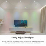 Smart Bluetooth LED Downlight 5W Dimming RGB Warm Cool Light Color Changing Ceiling Spot Lights Support IOS Android APP Control