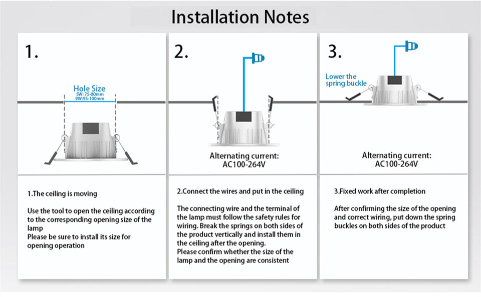 Smart LED Downlight 5W 9W RGB CCT AC110V 220V Dimmable Led Panel Light Round Compatible With APP Remote/Mobile Bluetooth Control