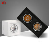 White Black High quality Surface Mounted adjustment LED COB dimmable Downlights ac85-265V 10W 20W LED Ceiling Lamp Spot