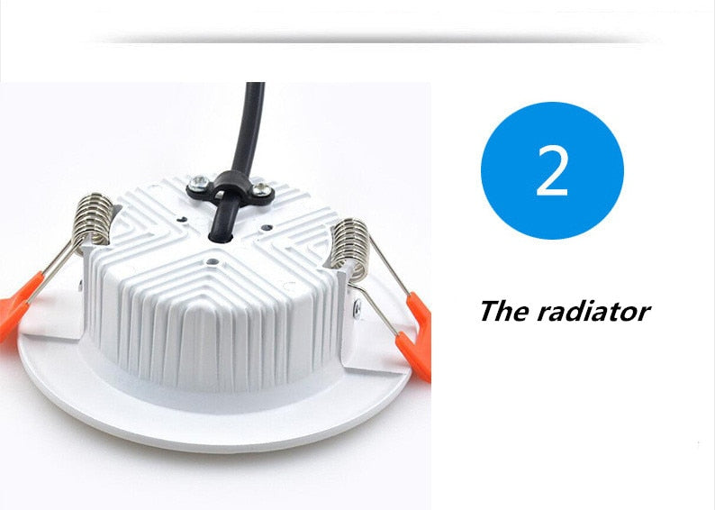 Dimmable hotel room LED downlight, household ultra-thin fog ceiling light, 3W 5W 7W 9W 12W 15W 18W