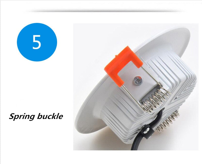 Dimmable hotel room LED downlight, household ultra-thin fog ceiling light, 3W 5W 7W 9W 12W 15W 18W