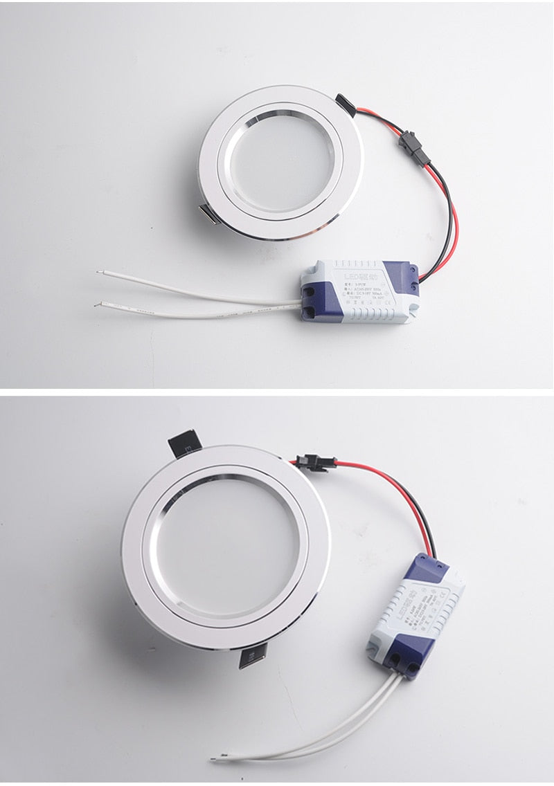 Kaguyahime 4pcs Ultra Thin LED Downlight 110V 220V Round LED Ceiling Recessed Spot Light Down Light 3W-18W 7W 9W 10W 12W 15W