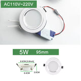 Kaguyahime 4pcs Ultra Thin LED Downlight 110V 220V Round LED Ceiling Recessed Spot Light Down Light 3W-18W 7W 9W 10W 12W 15W