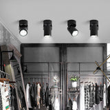 Round COB LED Ceiling Decorative Spotlight Downlight for Commercial Showcase Kitchen Photo Jewelry Mini Gimbaled 110V 220V