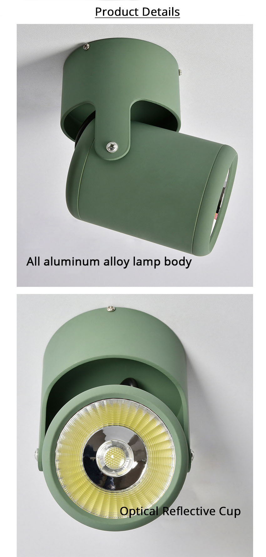 Round COB LED Ceiling Decorative Spotlight Downlight for Commercial Showcase Kitchen Photo Jewelry Mini Gimbaled 110V 220V