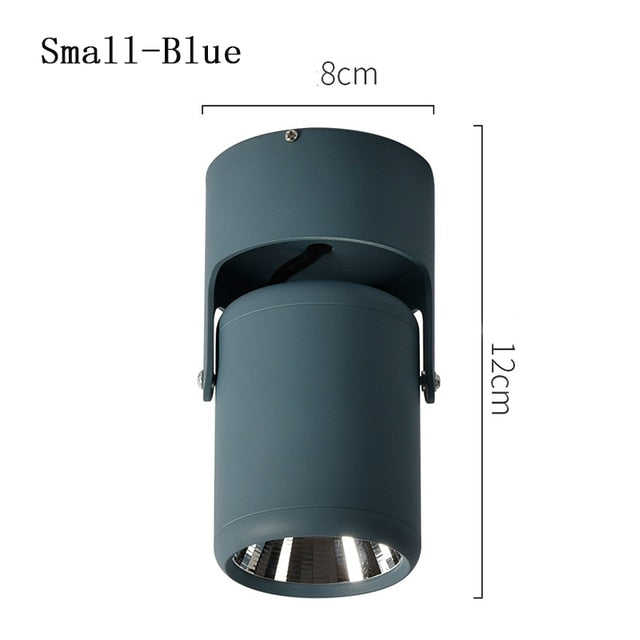 Round COB LED Ceiling Decorative Spotlight Downlight for Commercial Showcase Kitchen Photo Jewelry Mini Gimbaled 110V 220V