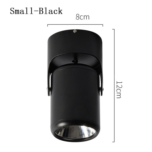 Round COB LED Ceiling Decorative Spotlight Downlight for Commercial Showcase Kitchen Photo Jewelry Mini Gimbaled 110V 220V