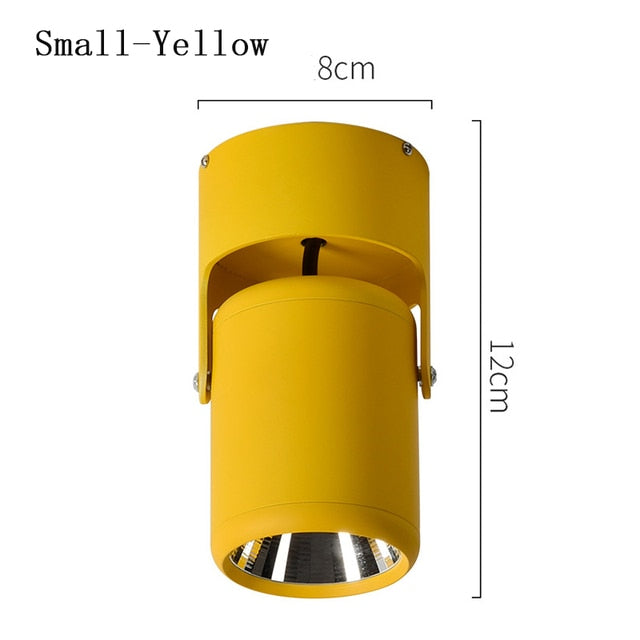 Round COB LED Ceiling Decorative Spotlight Downlight for Commercial Showcase Kitchen Photo Jewelry Mini Gimbaled 110V 220V