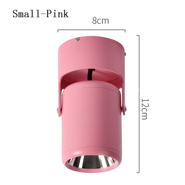 Round COB LED Ceiling Decorative Spotlight Downlight for Commercial Showcase Kitchen Photo Jewelry Mini Gimbaled 110V 220V