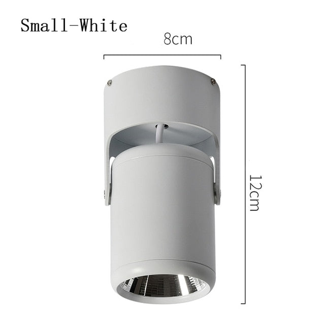 Round COB LED Ceiling Decorative Spotlight Downlight for Commercial Showcase Kitchen Photo Jewelry Mini Gimbaled 110V 220V