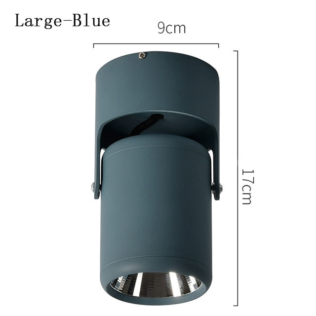 Round COB LED Ceiling Decorative Spotlight Downlight for Commercial Showcase Kitchen Photo Jewelry Mini Gimbaled 110V 220V