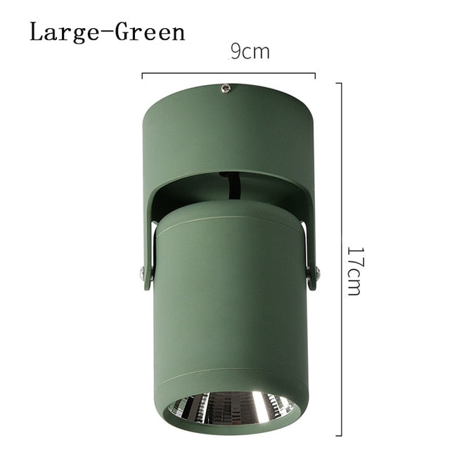 Round COB LED Ceiling Decorative Spotlight Downlight for Commercial Showcase Kitchen Photo Jewelry Mini Gimbaled 110V 220V