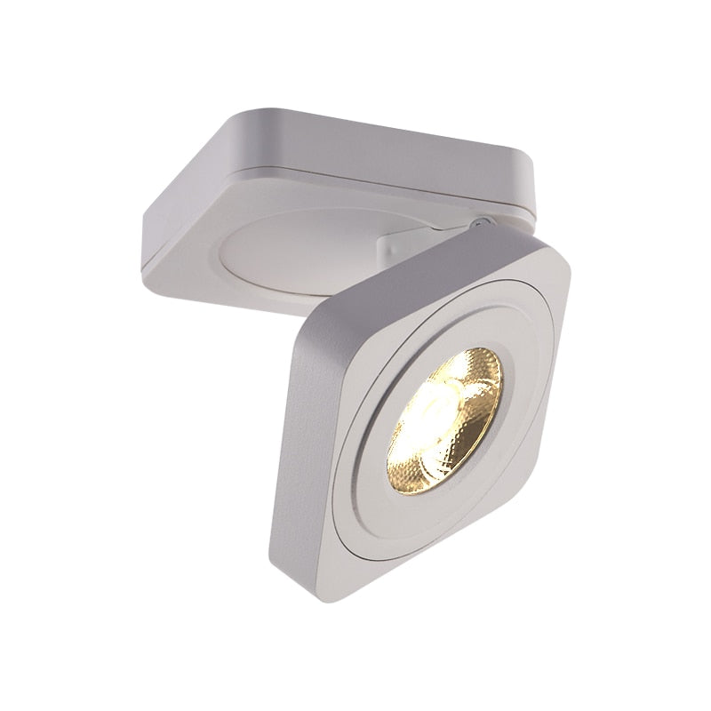 Folding COB LED Downlights 10W 12W Surface Mounted Led Ceiling Lamps Spot Light 360 Degree Rotation Downlights AC220V