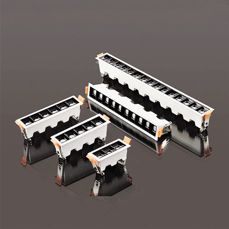 AC90V~260V 220V 110v Nordic Design Square Recessed Dimmable LED Downlights 20W 30W COB LED Ceiling Lamps Wall Spot Lights Indoor