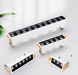 AC90V~260V 220V 110v Nordic Design Square Recessed Dimmable LED Downlights 20W 30W COB LED Ceiling Lamps Wall Spot Lights Indoor