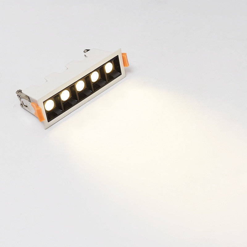 AC90V~260V 220V 110v Nordic Design Square Recessed Dimmable LED Downlights 20W 30W COB LED Ceiling Lamps Wall Spot Lights Indoor