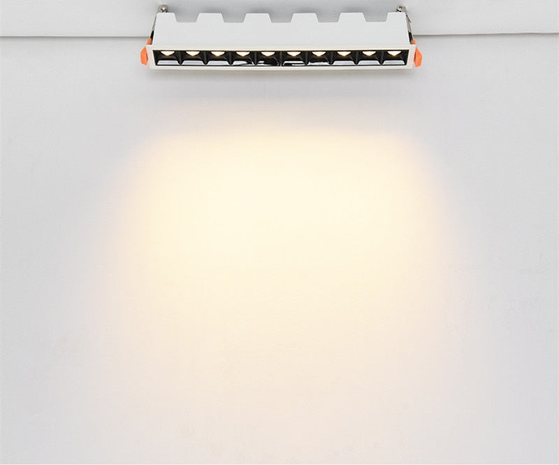 AC90V~260V 220V 110v Nordic Design Square Recessed Dimmable LED Downlights 20W 30W COB LED Ceiling Lamps Wall Spot Lights Indoor