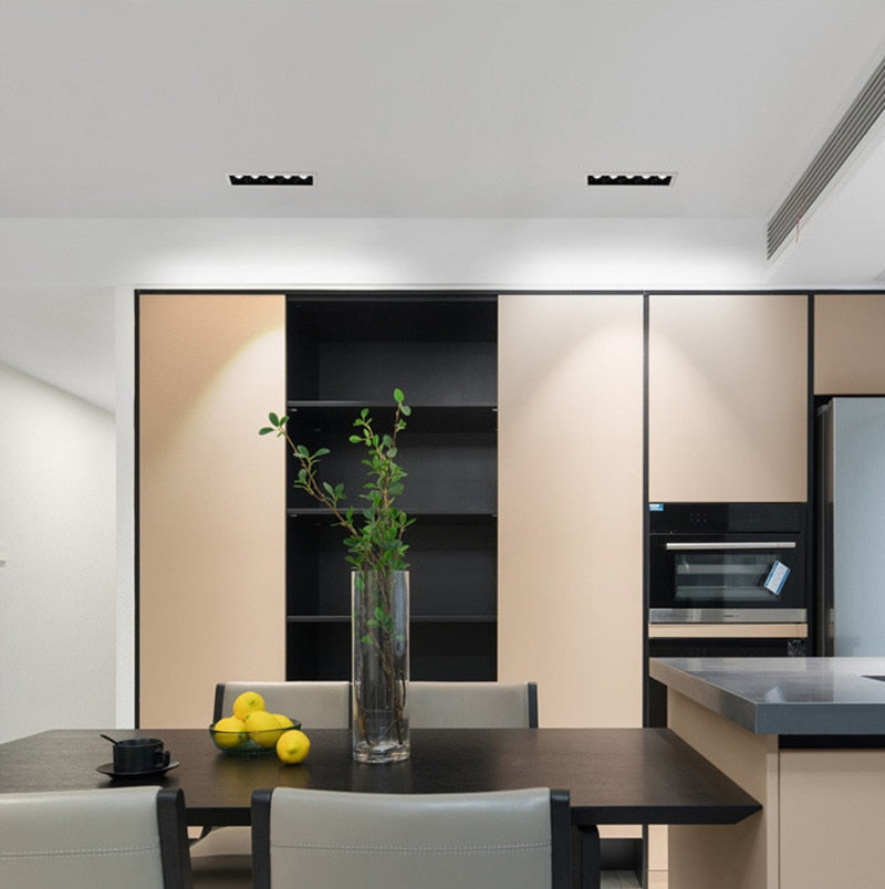 AC90V~260V 220V 110v Nordic Design Square Recessed Dimmable LED Downlights 20W 30W COB LED Ceiling Lamps Wall Spot Lights Indoor