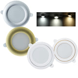 Gold Silver White LED Downlight Fxiture 5W Cool Warm LED Recessed Ceiling Down Light Lamps Decor Lighting AC 220V Replace 45W