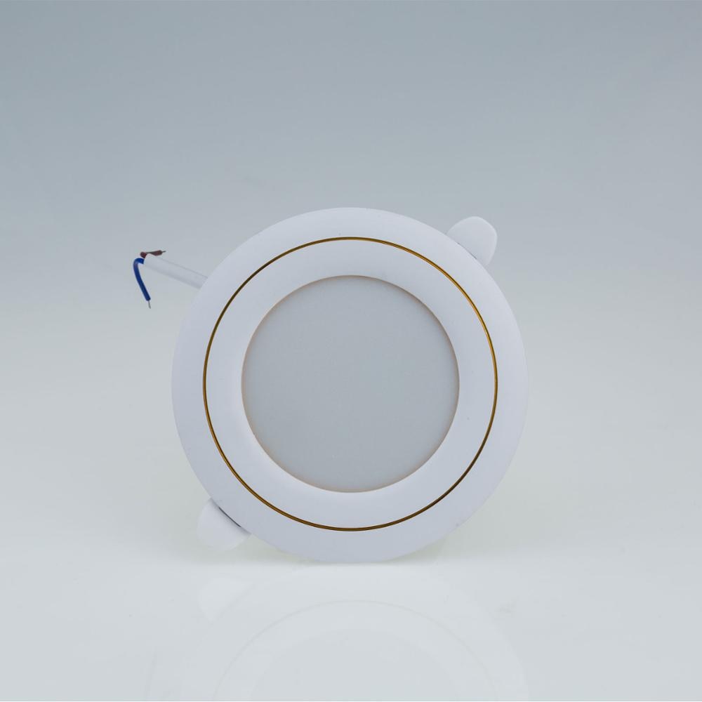 Gold Silver White LED Downlight Fxiture 5W Cool Warm LED Recessed Ceiling Down Light Lamps Decor Lighting AC 220V Replace 45W