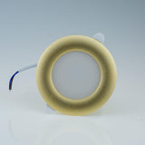 Gold Silver White LED Downlight Fxiture 5W Cool Warm LED Recessed Ceiling Down Light Lamps Decor Lighting AC 220V Replace 45W