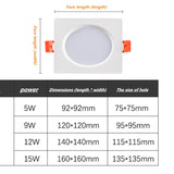 Led downlight fog light for ceiling, single head ultra-thin recessed light, ceiling light panel, grill