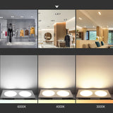 Led downlight fog light for ceiling, single head ultra-thin recessed light, ceiling light panel, grill