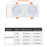 Led downlight fog light for ceiling, single head ultra-thin recessed light, ceiling light panel, grill
