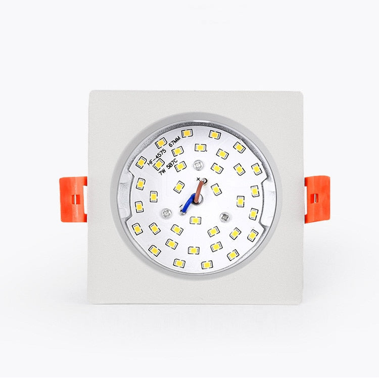 Led downlight fog light for ceiling, single head ultra-thin recessed light, ceiling light panel, grill