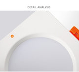 Led downlight fog light for ceiling, single head ultra-thin recessed light, ceiling light panel, grill