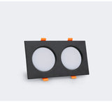 Led downlight fog light for ceiling, single head ultra-thin recessed light, ceiling light panel, grill