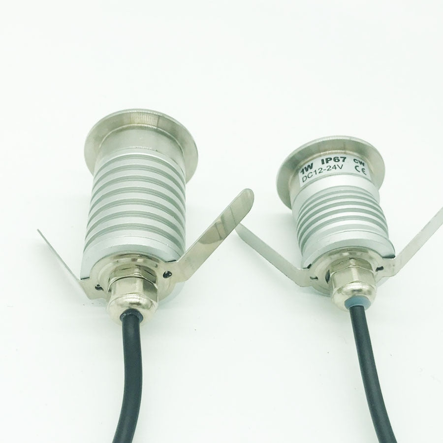 IP67 LED COB Downlight DC 12V 24V 1W 3W Mini Bulb Spot Lighting for Tunnel Park Outdoor Stair Party Dancing Light