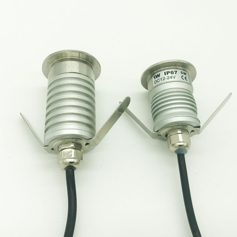 IP67 LED COB Downlight DC 12V 24V 1W 3W Mini Bulb Spot Lighting for Tunnel Park Outdoor Stair Party Dancing Light