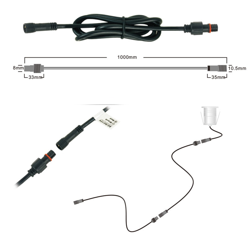 IP67 LED COB Downlight DC 12V 24V 1W 3W Mini Bulb Spot Lighting for Tunnel Park Outdoor Stair Party Dancing Light