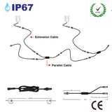 IP67 LED COB Downlight DC 12V 24V 1W 3W Mini Bulb Spot Lighting for Tunnel Park Outdoor Stair Party Dancing Light