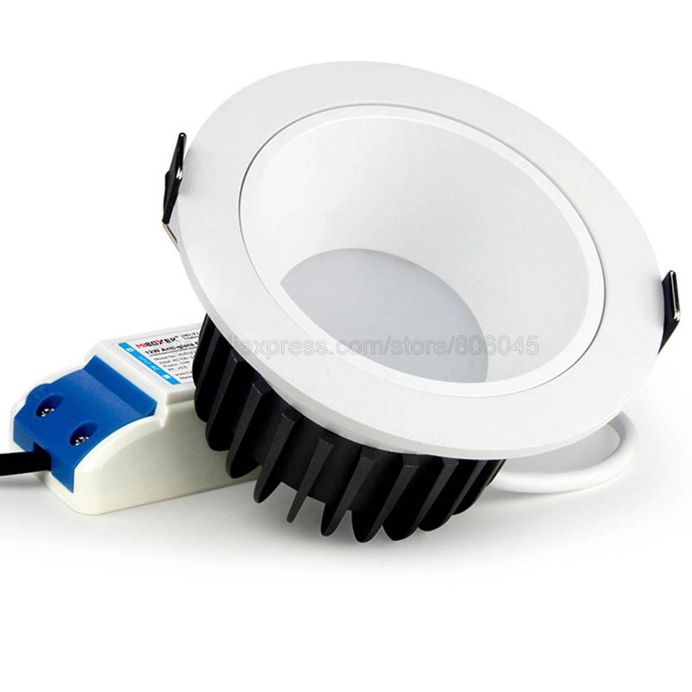MiBoxer FUT071 12W Anti-glare RGB+CCT LED Downlight Recessed Ceiling Lamp Support 2.4G RF Remote / WiFi APP / Voice Control