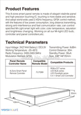 MiBoxer FUT071 12W Anti-glare RGB+CCT LED Downlight Recessed Ceiling Lamp Support 2.4G RF Remote / WiFi APP / Voice Control