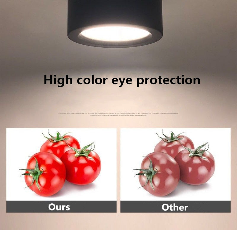 Round Surface Mounted LED Downlights 7W 12W 15W 18W 24W Mounted Ceiling Lamps Spot Light 220V Down Light black / white body