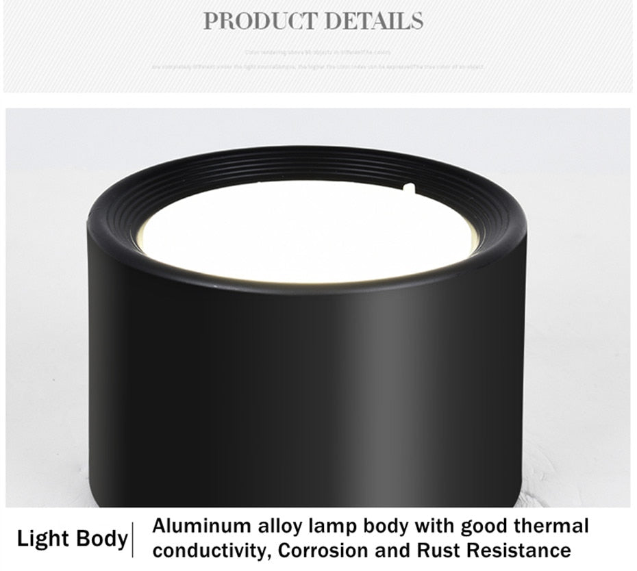 LED Downlight Modern Ceiling Lamp Surface Mounted Spot Led 5W 12W 15W led spot lights Bedroom Living Room Ceiling Fixtures Light