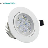 DVOLADOR Dimmable AC85V-265V 7W/5W/4W/3W LED Downlight Warm White/White Spot Light Ceiling Recessed Home Lighting Fixture
