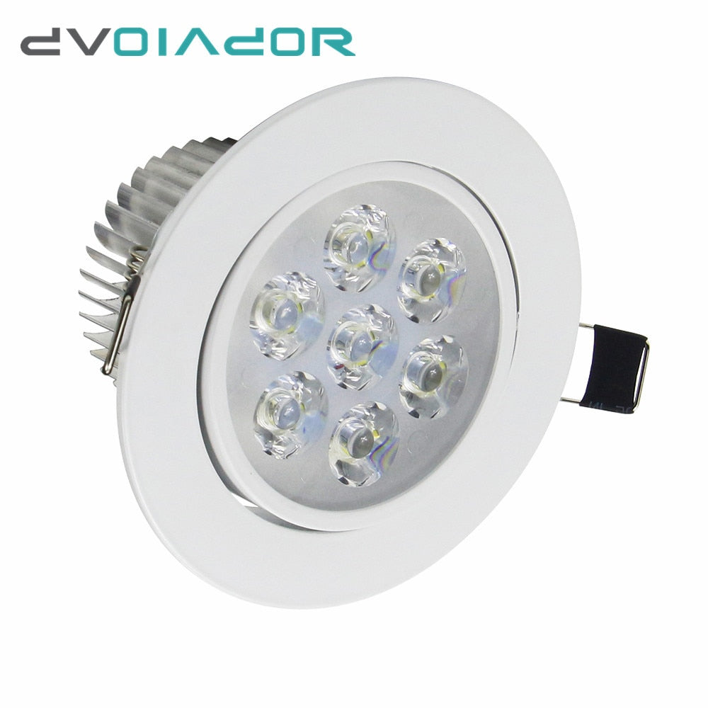 DVOLADOR Dimmable AC85V-265V 7W/5W/4W/3W LED Downlight Warm White/White Spot Light Ceiling Recessed Home Lighting Fixture