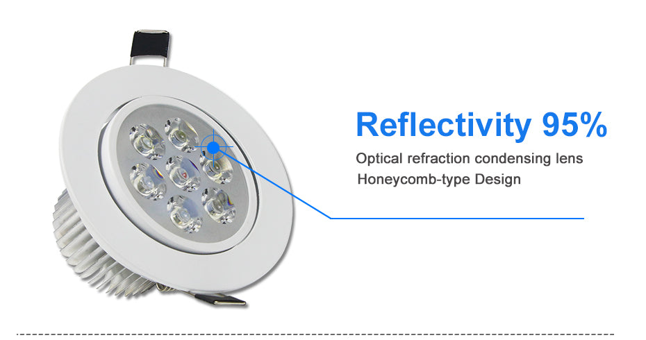 DVOLADOR Dimmable AC85V-265V 7W/5W/4W/3W LED Downlight Warm White/White Spot Light Ceiling Recessed Home Lighting Fixture